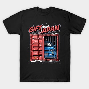 Christmas Gift From Japan Skyline R34 T-Shirt